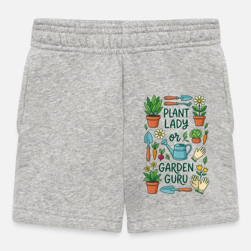 La passionnée de plantes ou experte en jardinage - Short Bébé - gris chiné