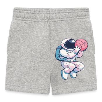 Astro Hoops: Lunar Dunk - Baby Shorts - heather grey - Front