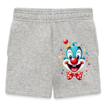 Karneval Clown Kostüm Fasching Fastnacht - Baby Shorts - Grau meliert - Vorne