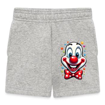 Karneval Clown Kostüm Fasching Fastnacht - Baby Shorts - Grau meliert - Vorne