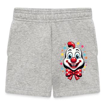 Karneval Clown Kostüm Fasching Fastnacht - Baby Shorts - Grau meliert - Vorne