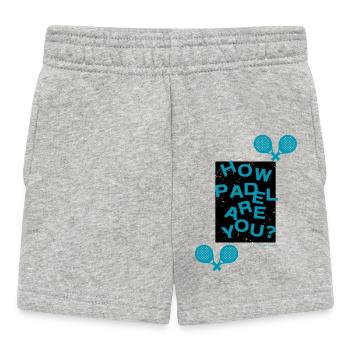 How Padel are you? - Baby Shorts - Grau meliert - Vorne