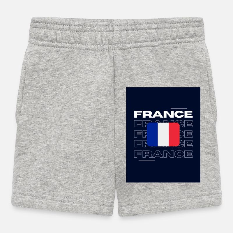 FRANCE - Short Bébé - gris chiné
