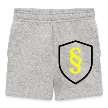 Paragraph Shield Law - Baby Shorts - heather grey - Front