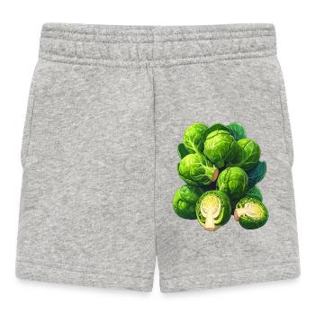 choux de Bruxelles - Short Bébé - gris chiné - Devant