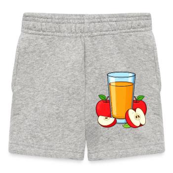 apple juice - Baby Shorts - heather grey - Front