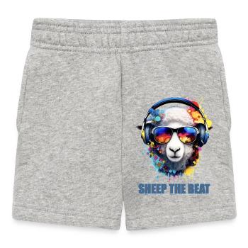 Schaf der Beatkunst - Baby Shorts - Grau meliert - Vorne