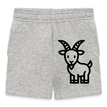chèvre - Short Bébé - gris chiné - Devant