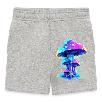 Mushroom - Baby Shorts - heather grey - Front