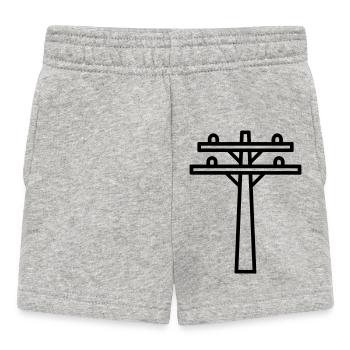 Strommast - Baby Shorts - Grau meliert - Vorne
