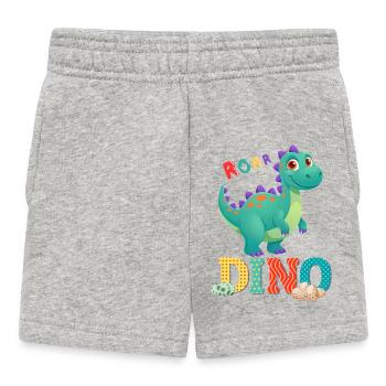 Dino - Baby Shorts - Grau meliert - Vorne