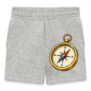 Kompass - Baby Shorts - Grau meliert - Vorne