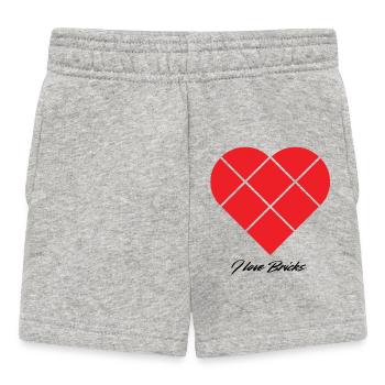 Blocs de pincement cardiaque - Short Bébé - gris chiné - Devant