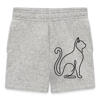Minimalist chat online - Baby Shorts - heather grey - Front