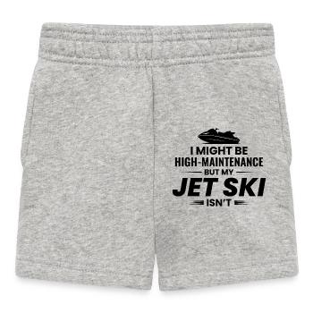 Jet Ski Lover Fun Watersports Enthusiast Ocean - Baby Shorts - heather grey - Front
