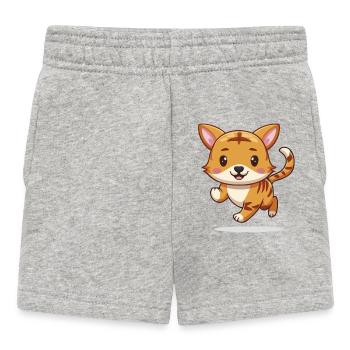 Tigerinchen – Le petit garçon manqué ! - Short Bébé - gris chiné - Devant