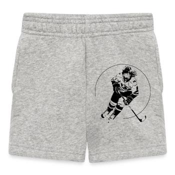 Hockey Player Team - Baby Shorts - heather grey - Front