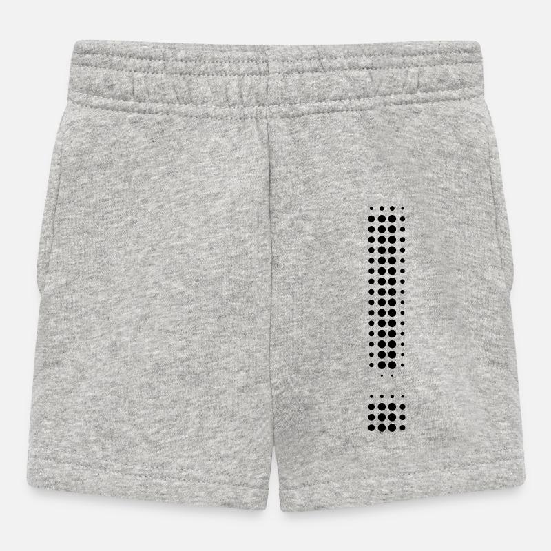 Exclamation mark - Baby Shorts - heather grey