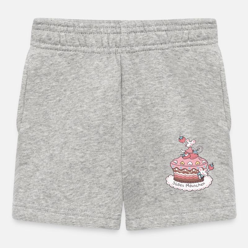 Souris mignonne - Short Bébé - gris chiné