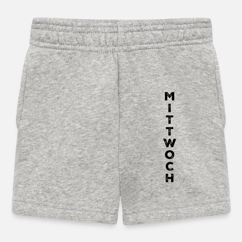 Mercredi - noir - Short Bébé - gris chiné