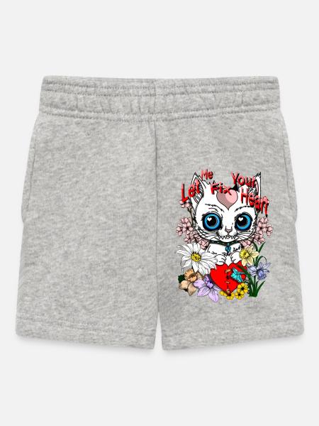 Heart repair - Baby Shorts - Grau meliert