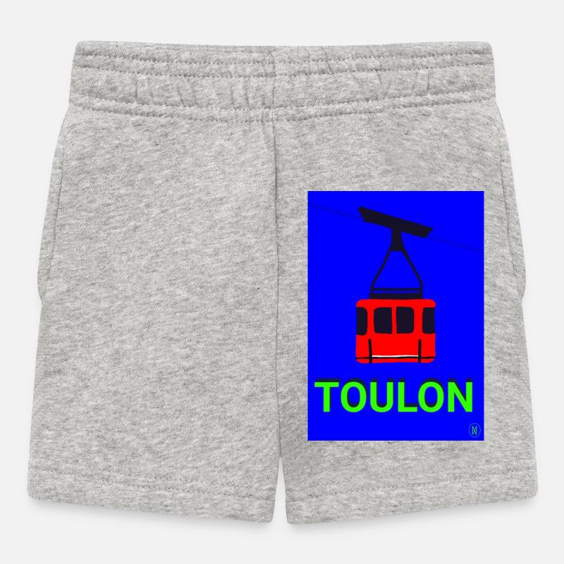Téléphérique Toulon - Short Bébé - gris chiné