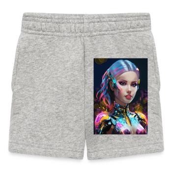 Cyberpunk avatar - Baby Shorts - heather grey - Front