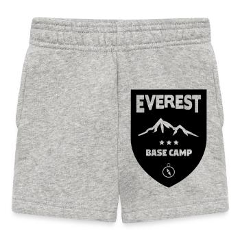 Mount Everest Basecamp - Baby Shorts - heather grey - Front