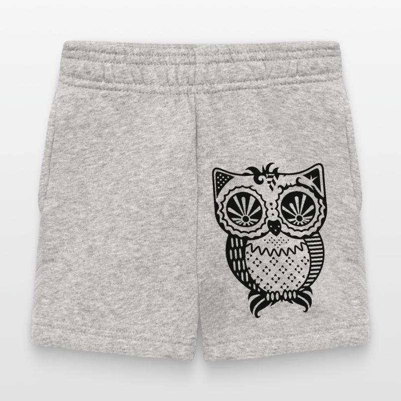 Patchwork Eule Baby Shorts