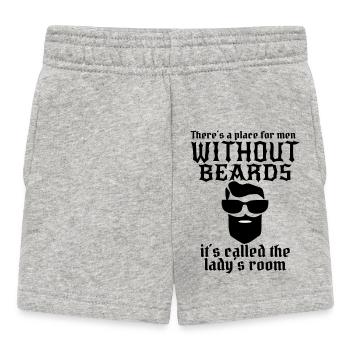 Homme à barbe - Short Bébé - gris chiné - Devant