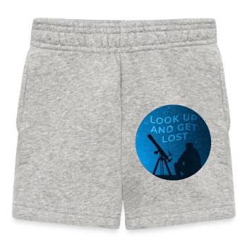 View of the starry sky - Baby Shorts - heather grey - Front