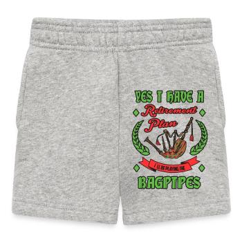 Renten Plan Dudelsack - Baby Shorts - Grau meliert - Vorne