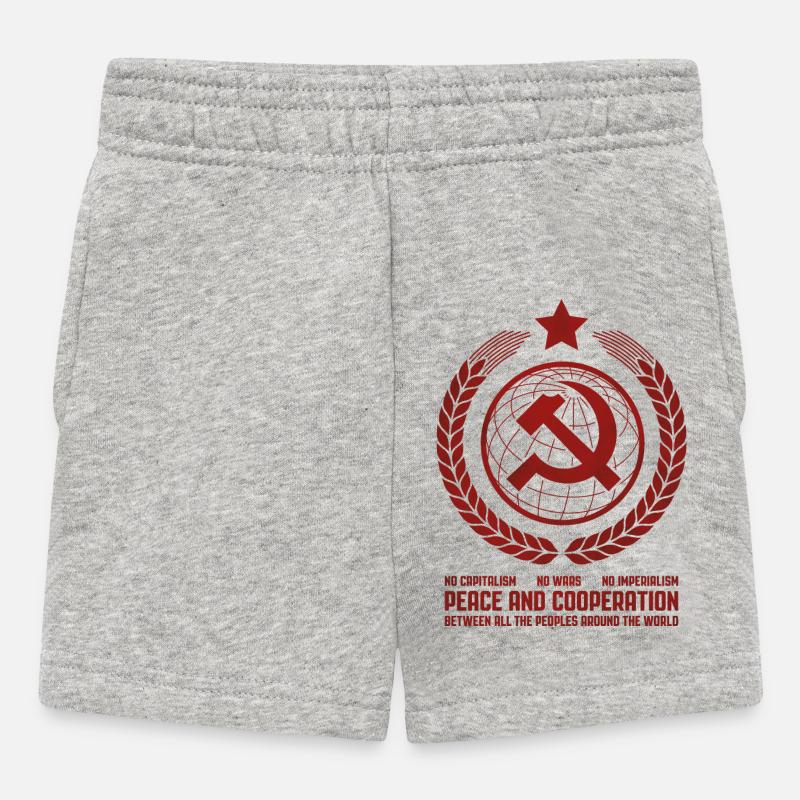 Emblème de l’Unité Mondiale - Short Bébé - gris chiné