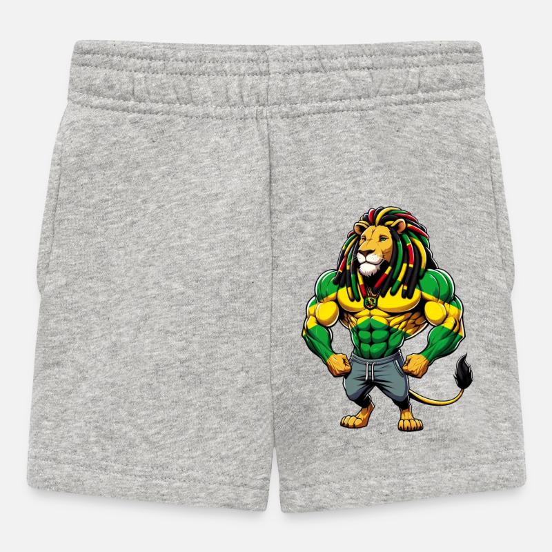 Musique reggae jamaïcaine - Short Bébé - gris chiné