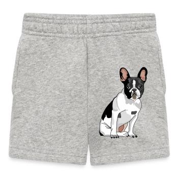 Dog French Bulldog - Baby Shorts - heather grey - Front