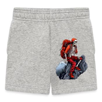 Skeletons Mountaineer / Hiking Skeleton - Baby Shorts - heather grey - Front