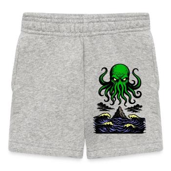 Cthulhu Retro 2 - Baby Shorts - Grau meliert - Vorne