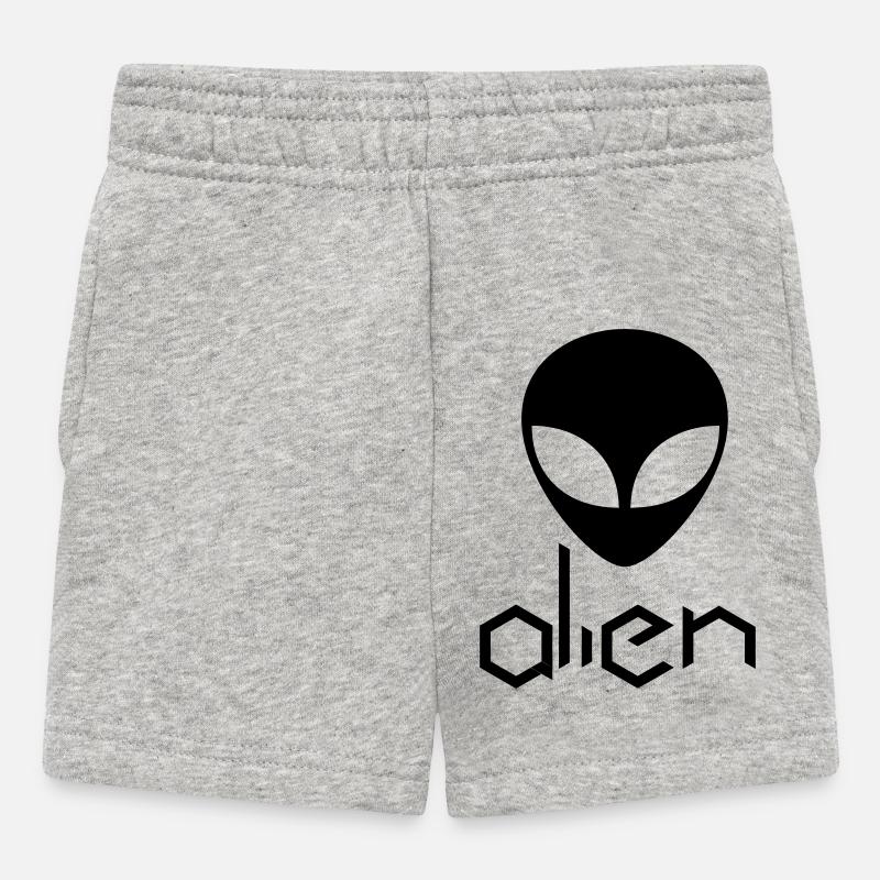 alien - Baby Shorts - Grau meliert