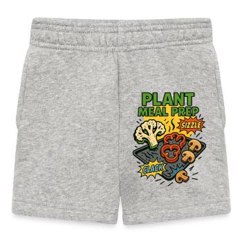 ZUBEREITUNG VON PFLANZENMAHLZEITEN - Baby Shorts - Grau meliert - Vorne