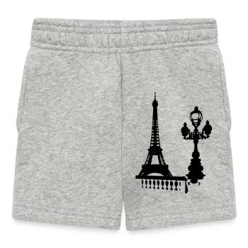 Paris - Short Bébé - gris chiné - Devant