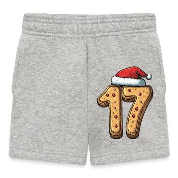 Biscuit de Noël à 17 chiffres - Short Bébé - gris chiné - Devant