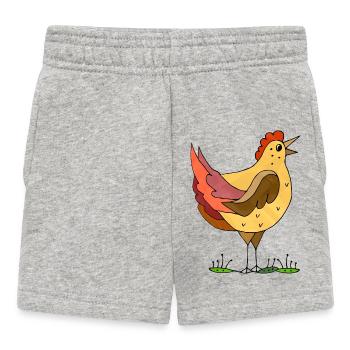 hen - Baby Shorts - heather grey - Front