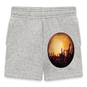Concert light: Crowdsilhouette - Baby Shorts - heather grey - Front