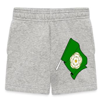 North Yorkshire Flag - Baby Shorts - heather grey - Front