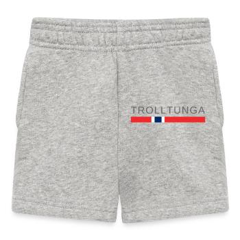 Trolltunga Norwegen - Baby Shorts - Grau meliert - Vorne