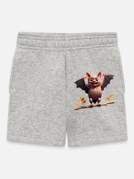 Chauve-souris joyeuse - Short Bébé - gris chiné