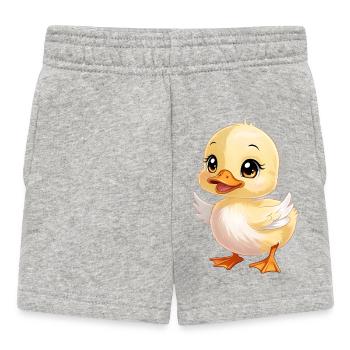 Baby Ducklings - Baby Shorts - heather grey - Front