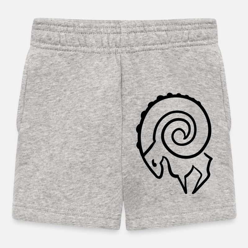 widder - Baby Shorts - Grau meliert