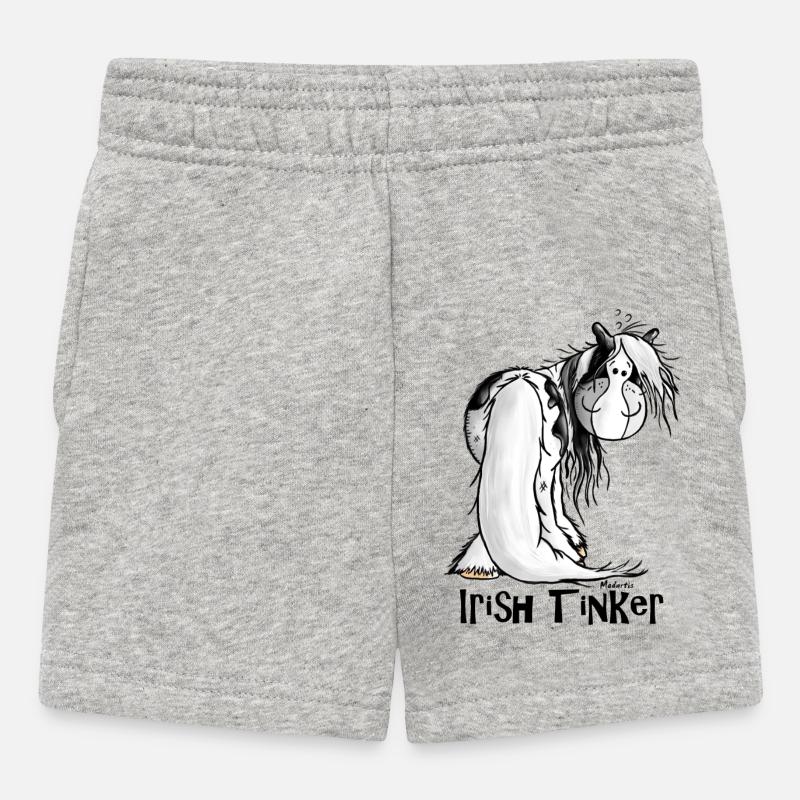 Gypsy Cob - Irish Cob – Pinto – Cheval - Short Bébé - gris chiné