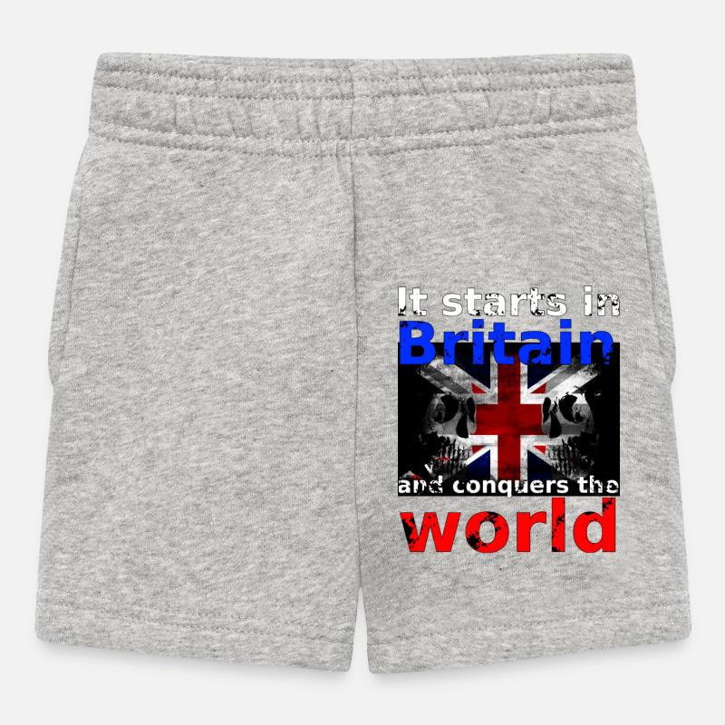 Britain - Baby Shorts - heather grey